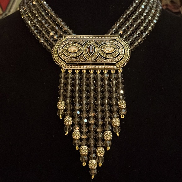 Heidi Daus Swarovski crystal Art Deco necklace - Picture 15 of 15